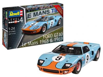 1/24 Maquette FORD GT 40 LE MANS 1968 &1969 - Revell - REV07696