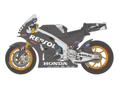 DECAL 1/12 - HONDA RC213V TEST 2014/2015 M.MARQUEZ - BLUE STUFF - BS12-010