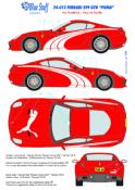 DECAL 1/24 - FERRARI 599GTB PUMA- BLUE STUFF - BS24-012