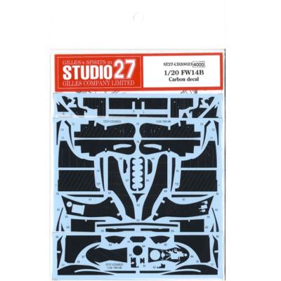 1/20 WILLIAMS FW14B CARBON DECAL - STUDIO27 - S27-CD20023