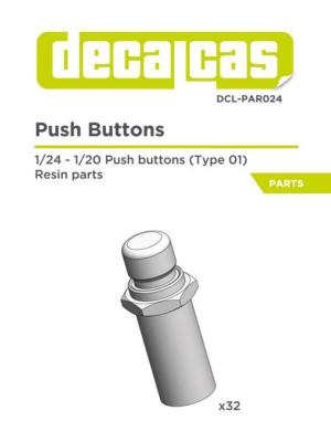 1/12 PUSCH BUTTON - DECALCAS - DCL-PAR025