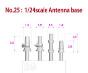 1/24 BASE ANTENNE - model factory hiro - MFHP1156