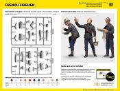 1/24 Maquette 3 FIGURINES pompiers - HELLER 82753