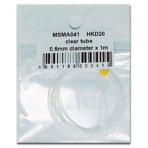 CLEAR TUBE 0.6MM X 1M - MSMA041