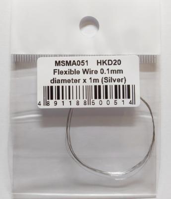 FLEXIBLE WIRE 0.1MM X 1M - MSMA051