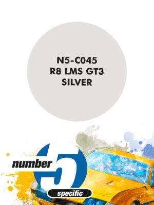 PEINTURE POUR AEROGRAPHE R8 LMS GT3 SILVER -30 ML - NUMBER FIVE- N5-C045