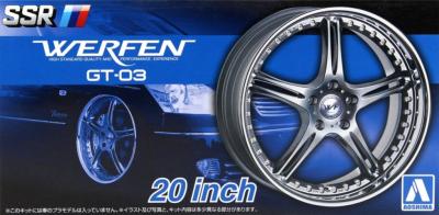 1/24 - 4 Roues SSR Werfen GT03 -20 pouces - AOSHIMA - AOS05384