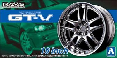 1/24 - 4 Roues volk racing GT-V -19 pouces - AOSHIMA - AOS05462