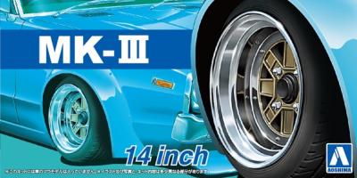 1/24 - 4 Roues Mark III -14 pouces - AOSHIMA - AOS05389