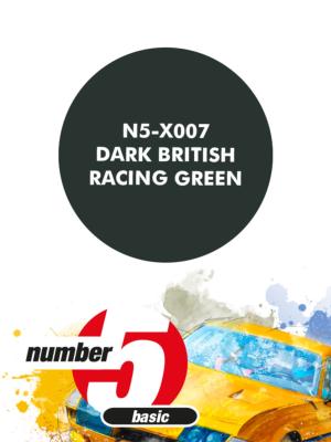 PEINTURE POUR AEROGRAPHE VERT ANGLAIS RACING - NUMBER FIVE- N5-X007