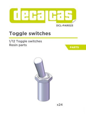 1/12 TOGGLE SWITCHES - DECALCAS - DCL-PAR023