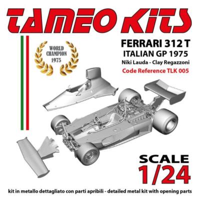 1/24 Maquette en kit Ferrari 312T GP Italie 1975 - N.Lauda - C.Regazzoni- TAMEO - TLK005