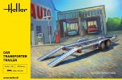 1/24 Maquette REMORQUE PORTE AUTO- HELLER 80774 - 