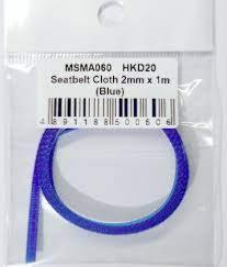 SEATBELT CLOTH 2MM X 1M BLUE - MSMA060