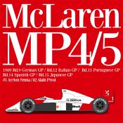 1/43 maquette en kit - Mc Laren MP4/5   GP allemagne/ italie 1989 - model factory hiro K808