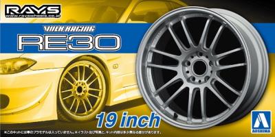 1/24 - 4 Roues Wolk racing RE30  -19 pouces - AOSHIMA - AOS05381