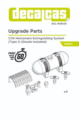 1/24 EXTINCTEUR  TYPE HEINZMANN - 3D- DECALCAS- DCL-PAR124