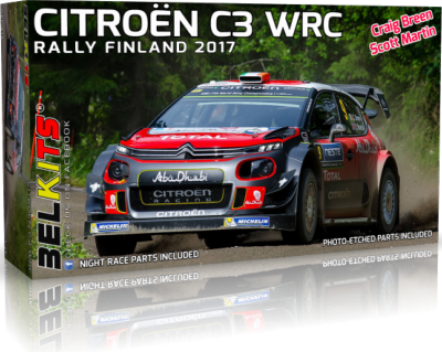 1/24 Maquette - CITROEN C3 FINLAND 2017 C.BREEN- BELKIT- BEL018