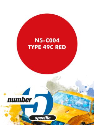 PEINTURE POUR AEROGRAPHE ROUGE GOLD LEAF LOTUS 49B - NUMBER FIVE- N5-C004