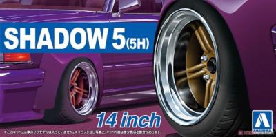 1/24 - 4 Roues Shadow5 5H -14 pouces - AOSHIMA - AOS05437