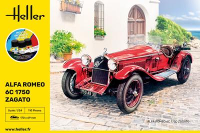 1/24 starter kit Maquette Alfa Romeo 6C 1750 Zagato - HELLER 56715 -
