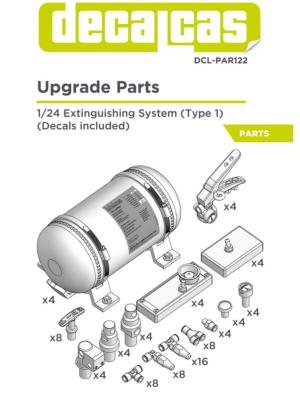 1/24 EXTINCTEUR  - 3D- DECALCAS- DCL-PAR122