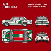 1/12 maquette en kit - FIAT 131 RALLYE 1978- model factory hiro K851