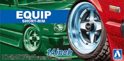 1/24 - 4 Roues Equip short rim -14 pouces - AOSHIMA - AOS05547
