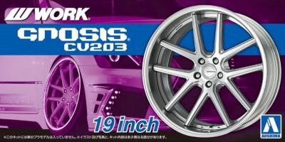 1/24 - 4 Roues  Work Gnosis CV203 -19 pouces - AOSHIMA - AOS06116