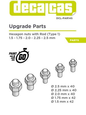 1/24 TETE VIS AVEC BOULON EXAGONNAL  - 3D- DECALCAS- DCL-PAR145