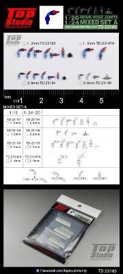 TD23185 - 1/20 RESIN HOSE JOINTS MIXED SET A