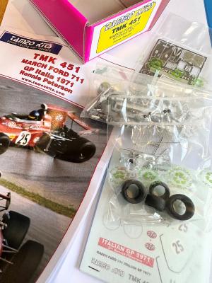 1/43 Maquette en kit march 711 Gp Italie 1971 R.Peterson- TAMEO - TMK451