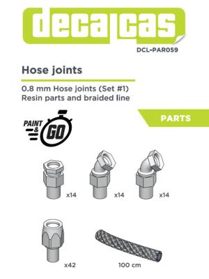 HOSE JOINT 0.8MM SET1 - DECALCAS - DCL-PAR059