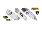 DECAL 1/12 - EXHAUST LOGOS MOTO - BLUE STUFF - BS12-017