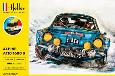 1/24 Maquette STARTER KIT RENAULT ALPINE A110 - HELLER 56745