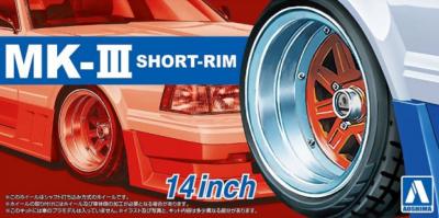 1/24 - 4 Roues Franze Mark3 short rim -14 pouces - AOSHIMA - AOS05545