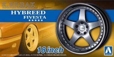 1/24 - 4 Roues K-Break Hybreed CR Fivesta -18pouces - AOSHIMA - AOS06112