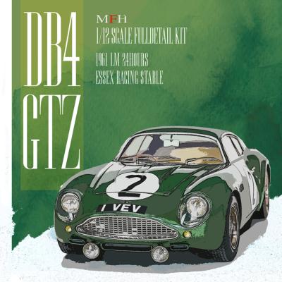 1/12 maquette en kit - Aston Martin DB4 GTZ  Le Mans 1961 - model factory hiro K854 Précommande