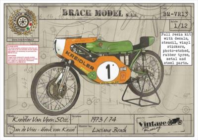 1/12 Maquette KREIDLER VANVEEN 50cc 1973/1974 - BRACH MODEL - BM-VR13