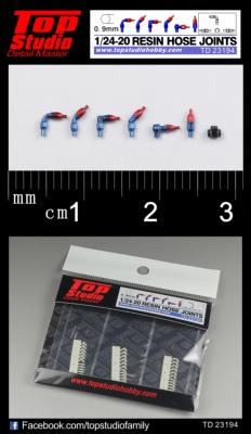 TD23194 - 1/24 - 1/20 - 0,9mm RESIN HOSE JOINTS