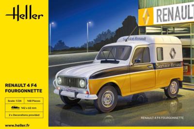 1/24 Maquette RENAULT 4 FOURGONETTE F4- HELLER 82700 - PRECOMMANDE