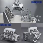 1/12 maquette en kit - Brabham BT55 Monaco 1986 - model factory hiro K855 Précommande