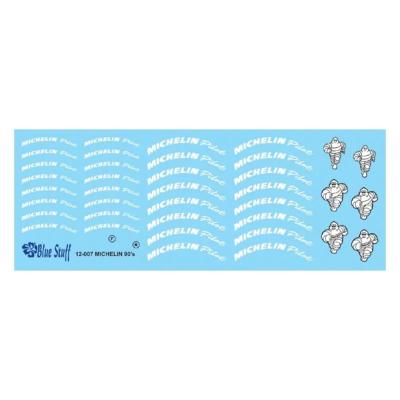 DECAL 1/12 - MARQUAGES MICHELIN MOTOS 90' - BLUE STUFF - BS12-007