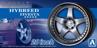1/24 -4 Roues  K-Break Hybreed CR Fivesta -20 pouces - AOSHIMA - AOS06113