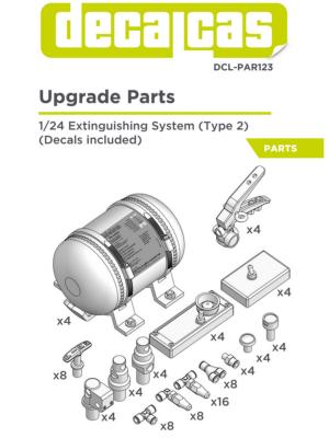 1/24 EXTINCTEUR  - 3D- DECALCAS- DCL-PAR123