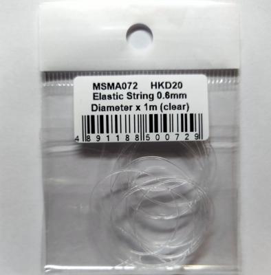 ELASTIC STRING 0.6MM X 1M CLEAR - MSMA072