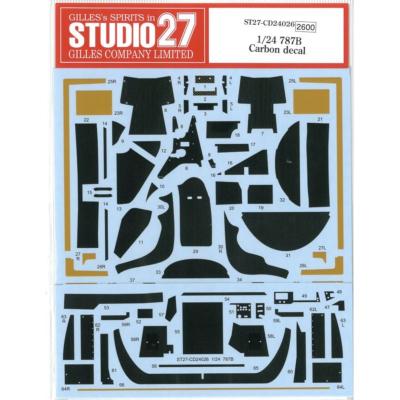 1/24 MAZDA 787B CARBON DECAL - STUDIO27 - CD24026