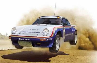 1/24 Maquette en kit PORSCHE 911 OMAN RALLYE 1984 - NUNU -NU-24011