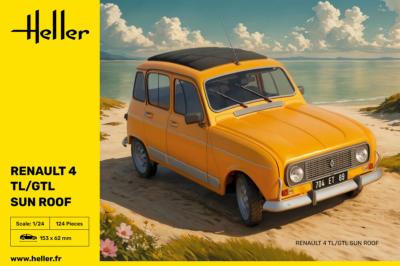 1/24 Maquette RENAULT 4TL/GTL TOIT OUVRANT- HELLER 82704