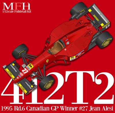 1/12 maquette en kit - FERRARI 412T2 GP CANADA 1995 ALESI/BERGER - model factory hiro K852 PRECOMMANDE